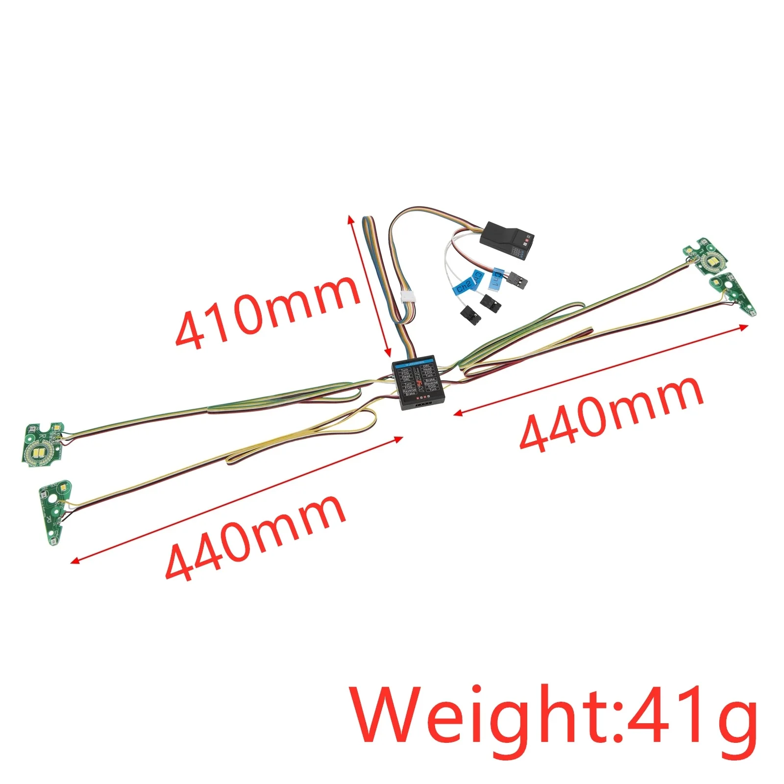 RUNNING LIGHT DE 4 CANALES - KIT PARA MONTAR