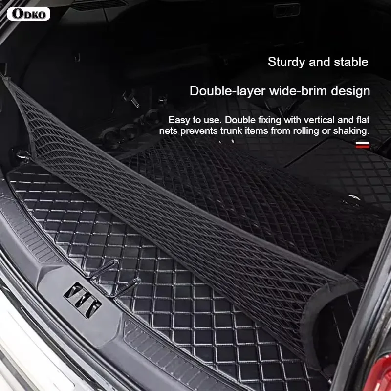 마쓰다 CX-50 2023-2025 카고 네트 트렁크 오거나이저 메쉬 트렁크 오거나이저 가방 자동차 액세서리 수납 여행 캠핑 용품