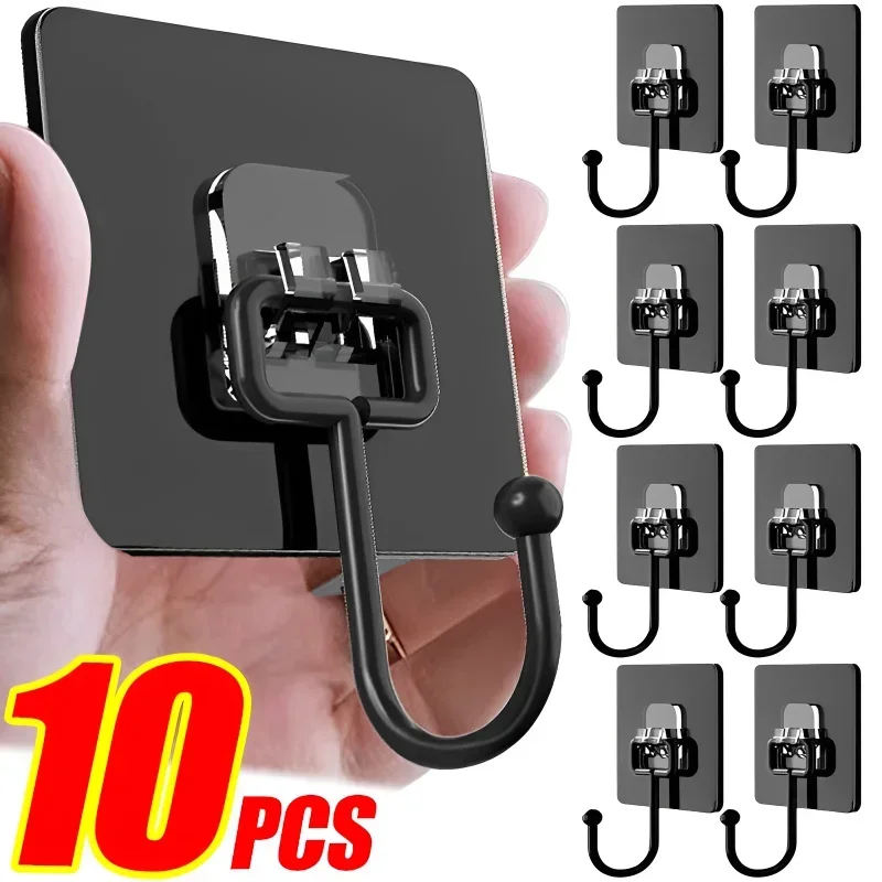 Self Adhesive Rotating Waterproof Sticker Hooks Wall Door Storage Hanging Kitchen Bathroom Organizer multi purpose hooks adhesive wall hook self adhesive hooks wall organizer hook wall mount hooks
