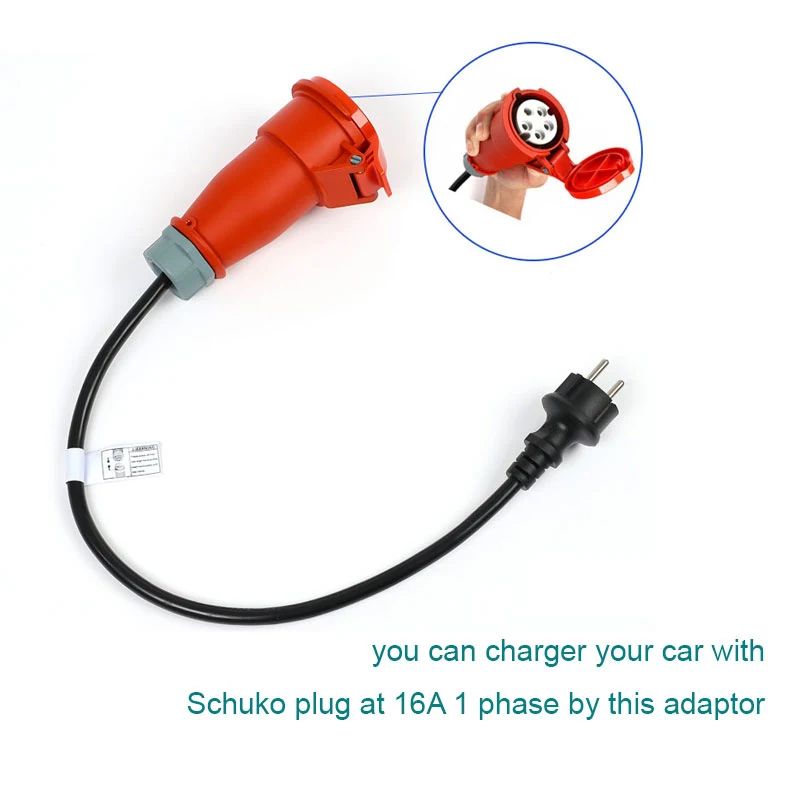 Powerful Portable Type 2 EV Charger With Adjustable 8 To 16A On The Go