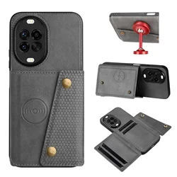 Premium Flip Leather Wallet Case with Card Slots for HUAWEI NOVA 14ULTRA (GRAY)