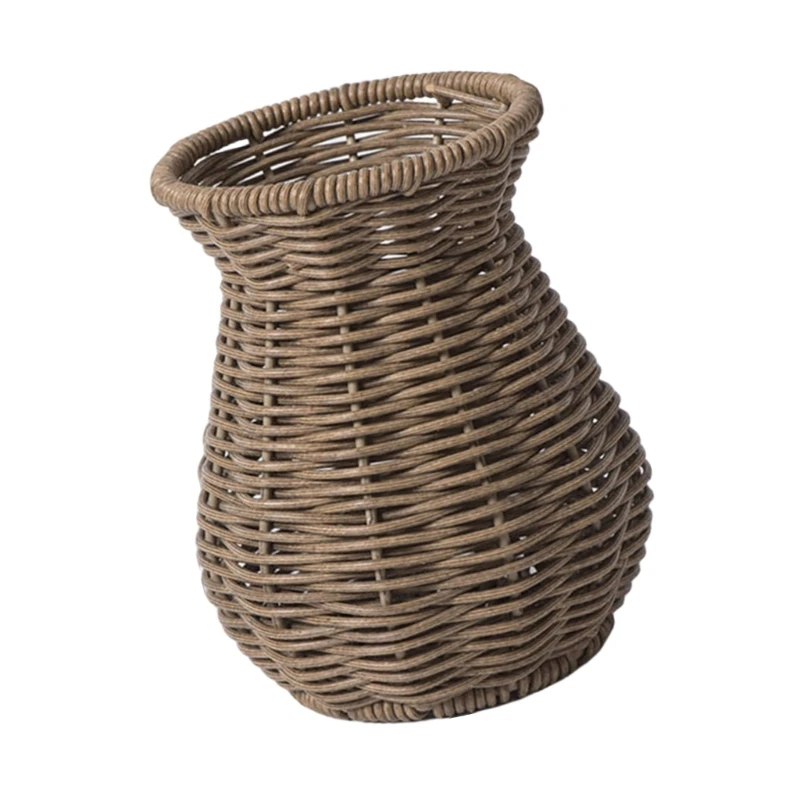 Rattan Vase Woven Vase Durability and Waterproof Home Table Dried Flower Decors 5