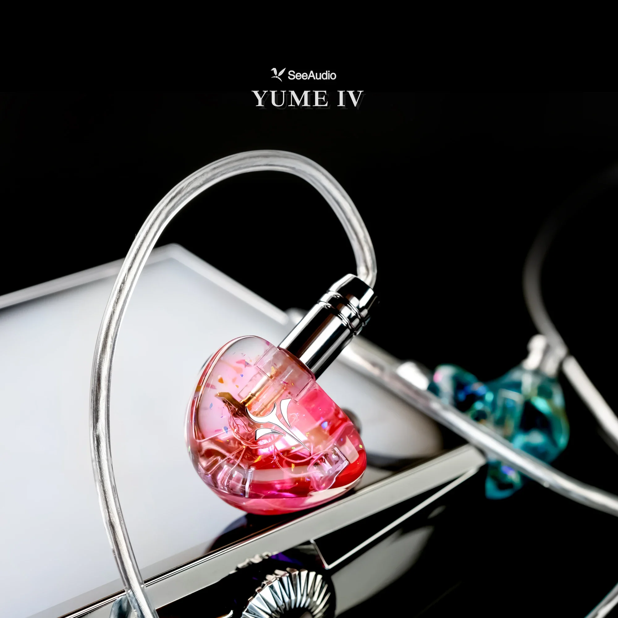 SeeAudio Yume IV 2BA Hybrid Driver Hifi In-Ear Headphones Music IEM Wired Earphones 2pin 3.5mm Detachable Cable 5