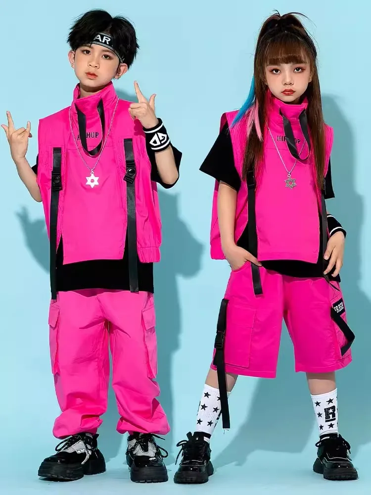 Children Hip Hop Costume Boys Girls Jazz Dance Fashion Clothing