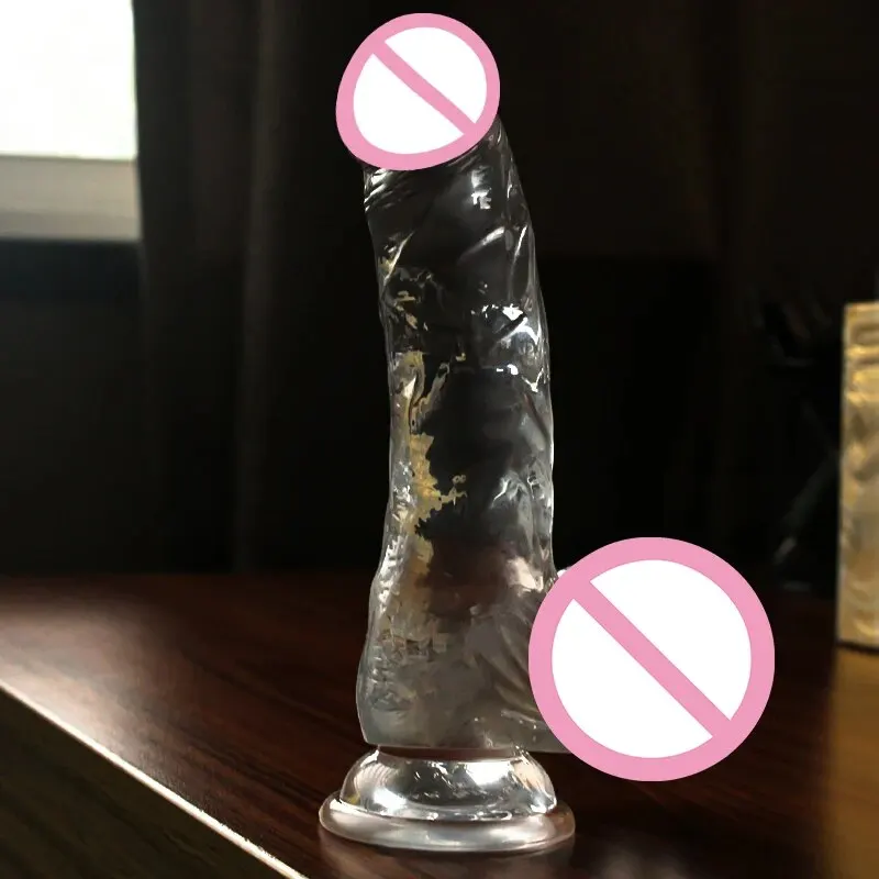Soft Jelly Egg Dildo Penis Suction Cup Masturbator Orgasm SM Vaginal G-Spot Massage Butt Plug Anal Trainner Crystal Dildos Sex Toys