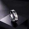 TIGRADE Fashion 6/8MM High Polish Man Rings Brushed Tungsten Carbide Ring Simple Classic Wedding Band Engagement Ring 3