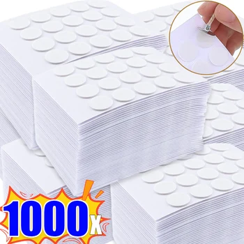 Autocollants pour mèche de bougie, 100/1000 pièces, mousse blanche résistante à la chaleur, bande Double face, fabrication de bougies, supports de Base fixes en cire, vente en gros 1