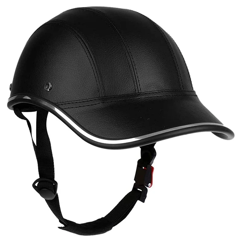 Bicycle Baseball Helmets Bike Helmet Adults ABS+PU Leather Cycling