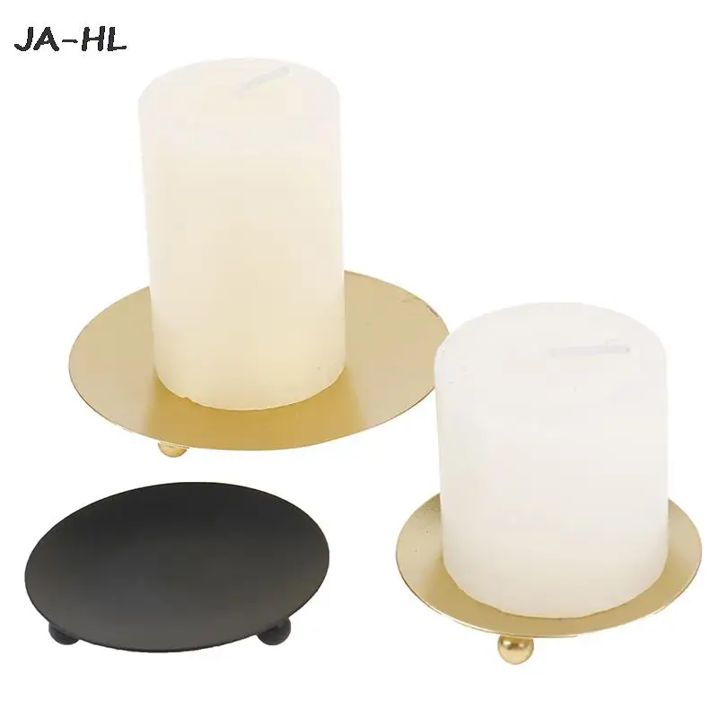 

Candle Holders Pillar Metal Plate for Wedding Party Festival Candlestick Holder Art Gift Home Decoration Iron