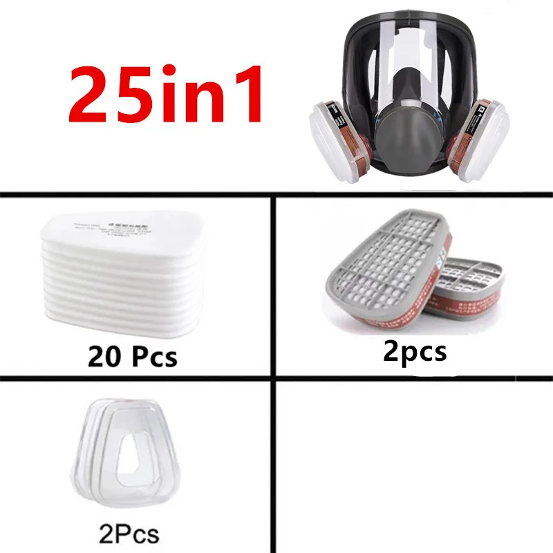 جهاز تنفس صناعي مضاد للضباب طراز 6800، قناع واقي ل...