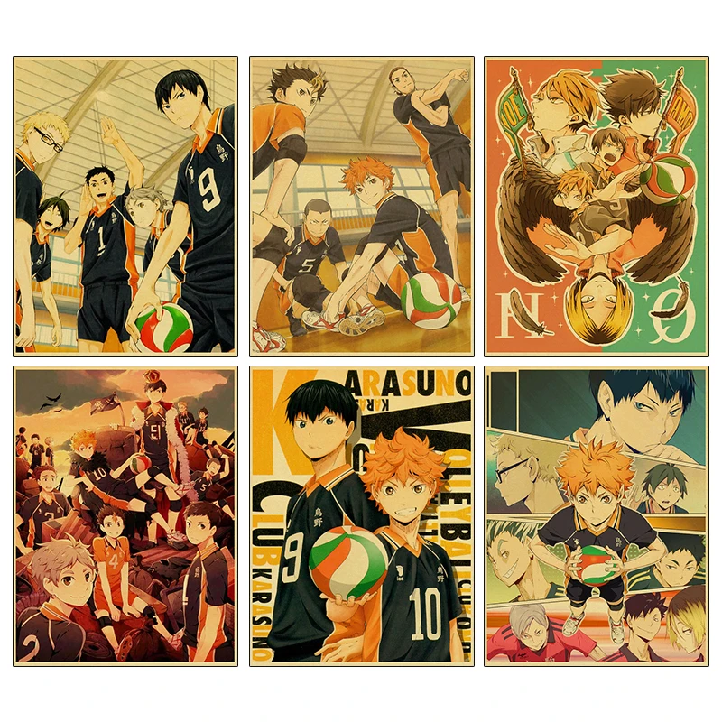 MAXMPUP 5D Full Square Round Diamond Painting Japanese Anime Haikyuu
