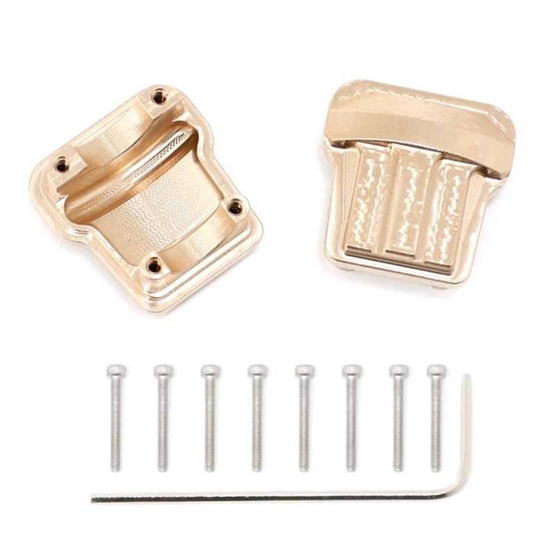 

2Pcs RC Car Brass Axle Covers Brass Axle Covers 9787 For Traxxas TRX4M TRX-4M 1/18 RC Crawler Car Upgrades Parts Accessories