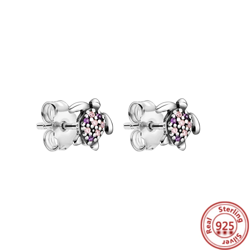 925 Sterling Silver Earring Feather Flowers Heart Pav&eacute; Infinite Shine Earrings For Women Gift silver earrings