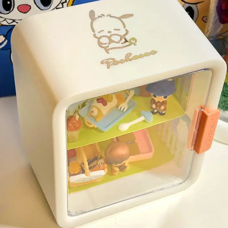 

Pochacco Kawaii Deskpot Organizer Double Layer Makeup Storage Box Container Drawer Cabinet Rack Home Decor 2022 Desk Storage