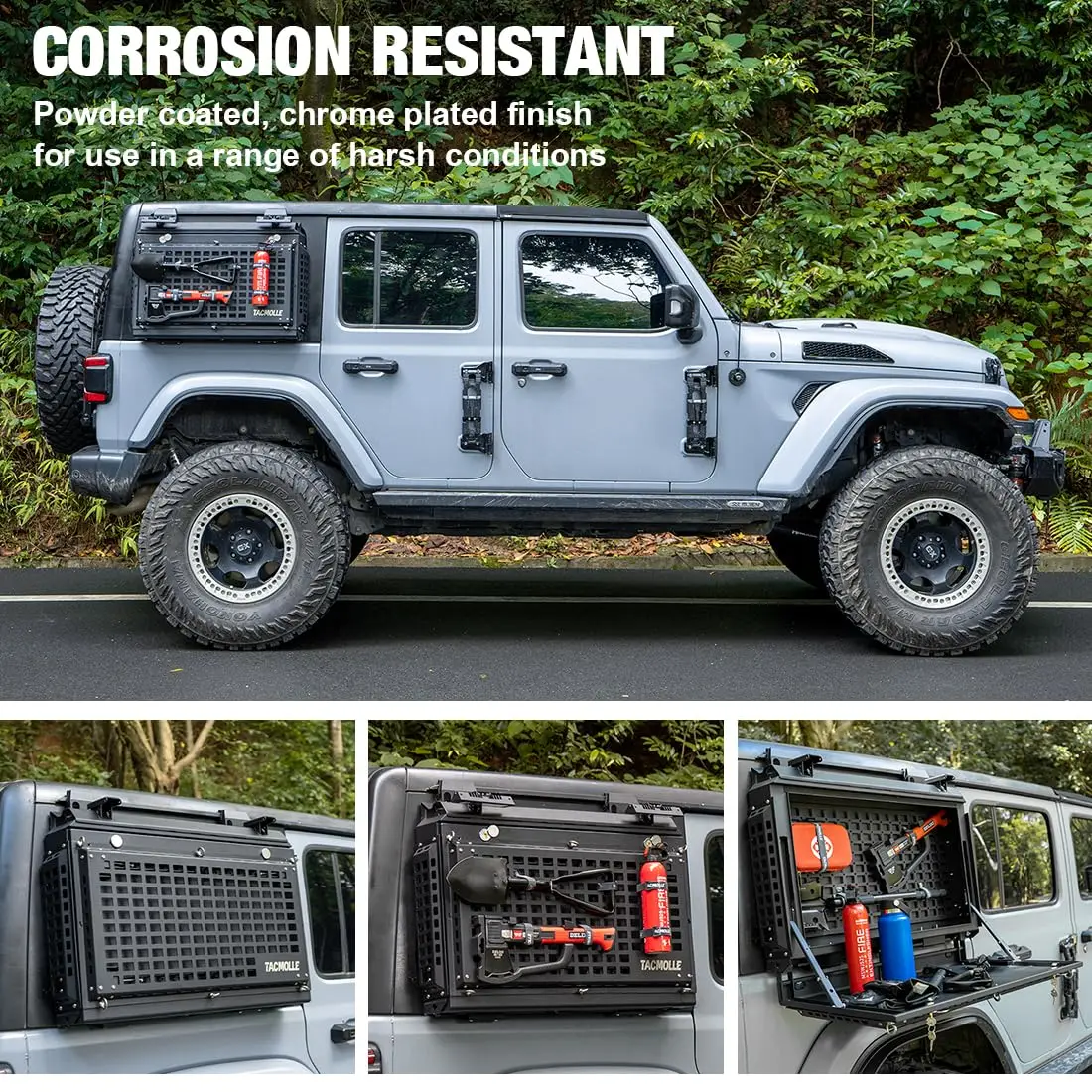 JLラングラー(〜2024) リアウィンド　ラック/ストレージパネル(右側用) Amazon.co.jp: リアウィンドウストレージモールパネルキット Jeep