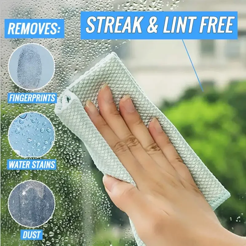 NanoScale Streak-Free Miracle Cleaning Cloths Reusable And Rewashable Microfiber Cleaning Cloth Housework Cleaning Tools 5