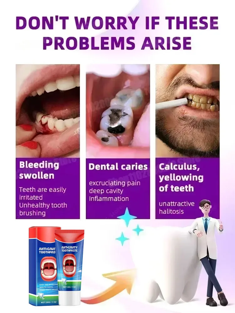 Teeth Health Product Tooth Decay Repair Cleans Plaque Whitens Teeth