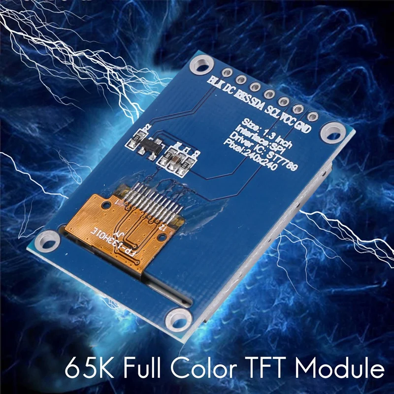 Ǯ ÷ Tft LCD ÷, Ips HD Tft St7789 ̺, Ic 240X240 Spi , 3.3V  Spi ̽, 1.3 ġ