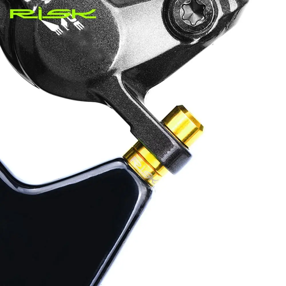 2pair RISK Mountain BMX Bike Bicycle Titanium M6 Concave and Convex Washer Spacer For Disc Brake Caliper Group XT Mounting Bolts