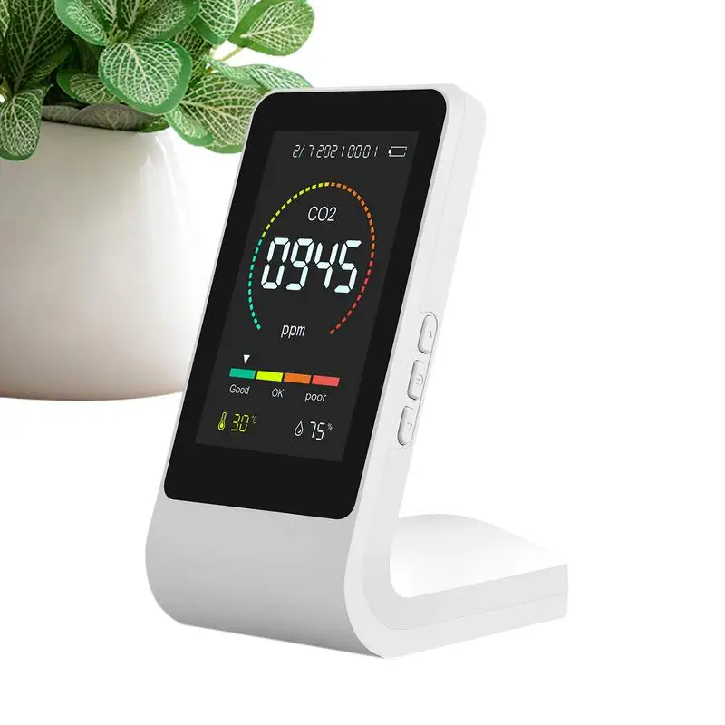 

3 In1 CO2 Meter Smart Air Quality Detector Digital Temperature Humidity Sensor Tester Multifunctional Air Quality Monitor