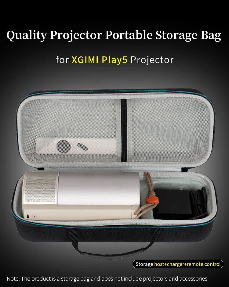 Hard EVA Portable Storage Bag for XGIMI Play5 Projector Box Play 5 Wear Resistance Bags Travel Carrying Case