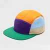 Custome Logo 5-panel Color Matching Quick-drying Hat Big Head Wide Brim Sunshade Casual Flat Edge Baseball Cap for Men and Women 5