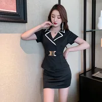 Vêtements de travail pour femmes, costume de serveur d'hôtel, Salon de beauté, Spa, Massage, café des ongles, bain de pieds Sexy, Sauna, technicien, jupe globale, uniforme 4