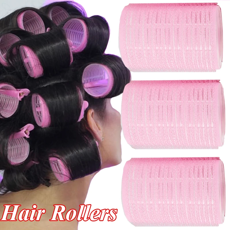 Large Self-Adhesive Hair Rollers Hairdressing Home Use DIY Magic Hair Bangs No Heat Curling Roller for Women Styling Tools hair styling tool hair curling tools
