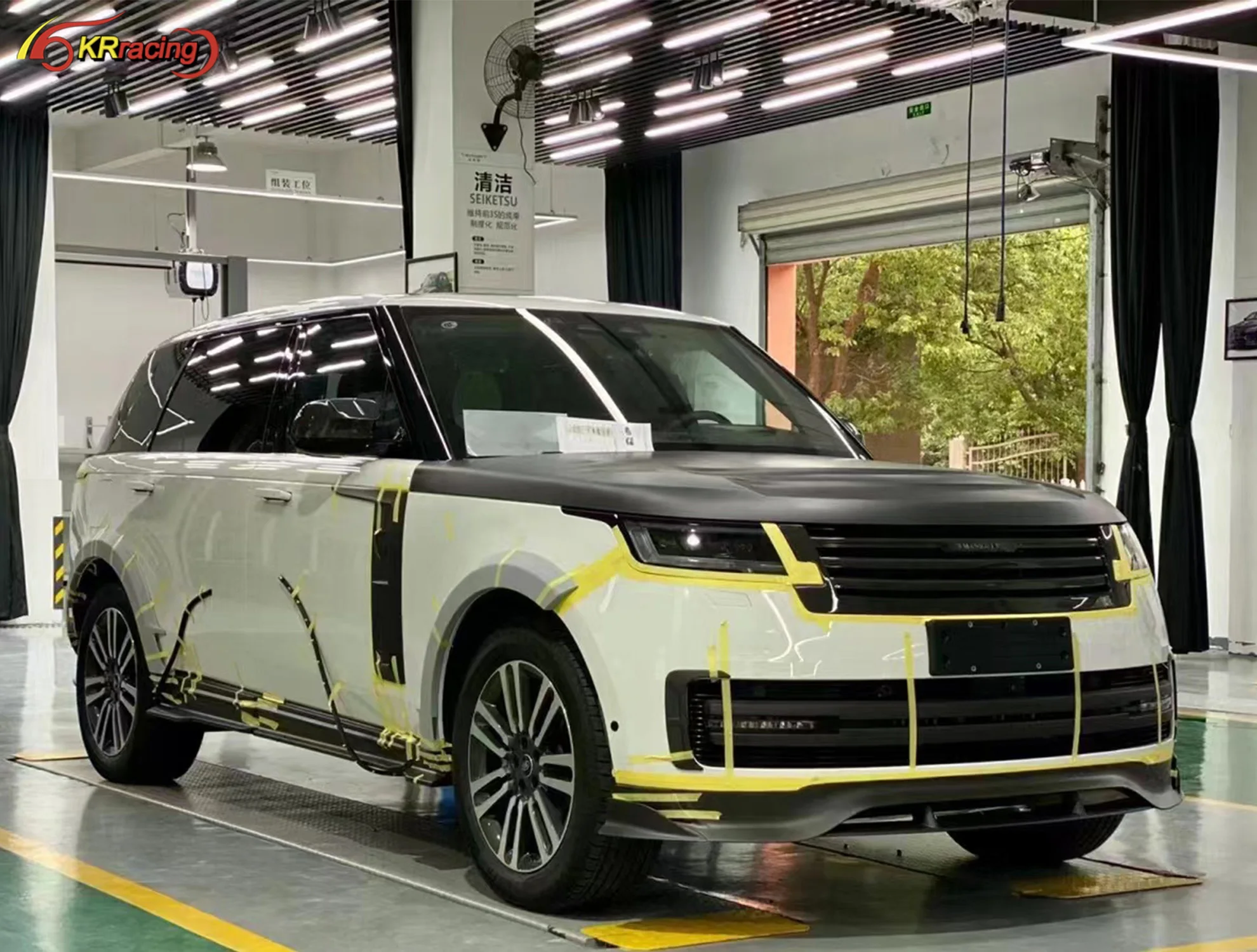 New Arrival MSY Style Dry Carbon Fiber Car Body Kit Auto Accessories With Carbon Hood Car Bumpers Lip for Range Rover 2024