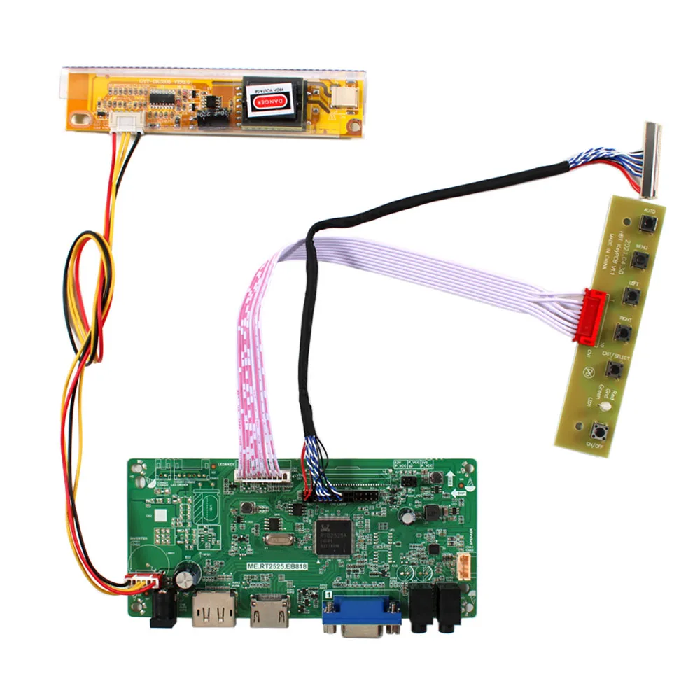 

HD-MI DP VGA LCD Controller Board For 14.1" 15.4" LP141WX3 LP154W01 LCD DISPLAY