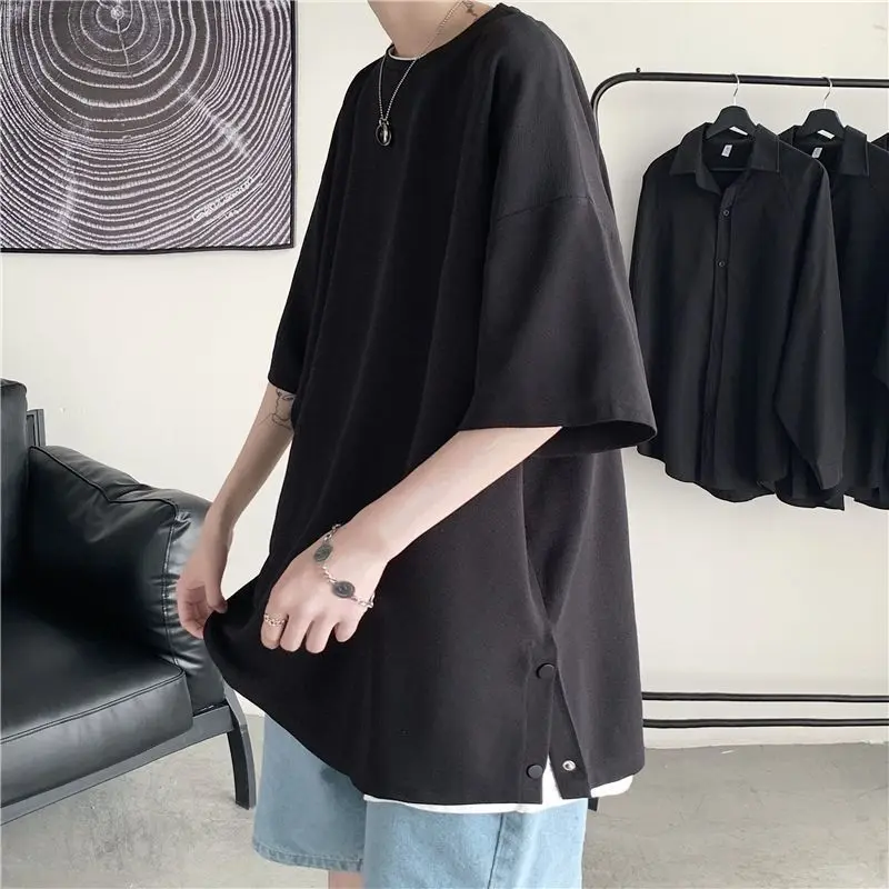Men's 3/4 Sleeve Patchwork Tee 2