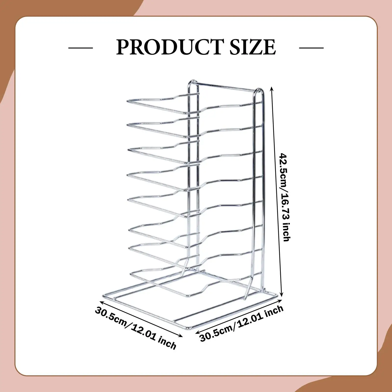 Pizza Rack Stand Multipurpose Heavy Duty Storage Space Saving Cooling Rack Table Pizza Rack Stand Multipurpose Heavy Duty Storage Space Saving Cooling Rack Table