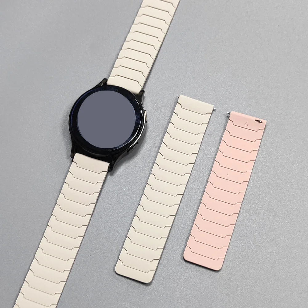 Magnetic Sports Silicone Watch Strap - 20mm/22mm