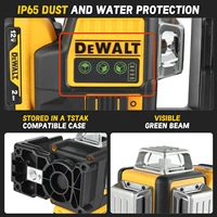 Dewalt DW089LG 3 Sides*360 12 Lines Laser 12V Battery Horizontal Green Light tool Meter Outdoor Degree Vertical bare machine 1