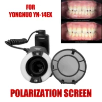 Cross Polarizing Lens for YONGNUO YN-14EX Filter for Dental Photos, Dental Photography Polar Eye Photos, No Glare, No Relfection 1