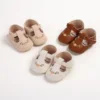 MISOWMNJOY New Flower Baby Shoes for Girls Princess First Walker Adorable Non-Slip Spring Autumn Soft Sole Crib Shoes 2