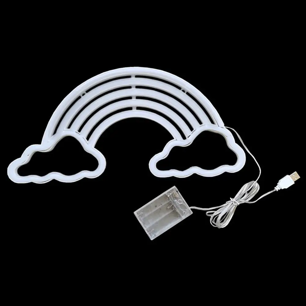 

Cloud Neon Sign Vibrant Rainbow Neon Sign Usb/battery Operated Non-glaring Cloud Led Light Stunning Wall Art Decoration Neon