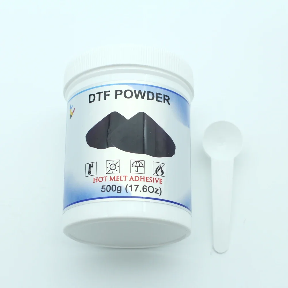 고품질 DTF 블랙 파우더, 모든 원단용 핫멜트 전사 접착 파우더 (Direct To Film)