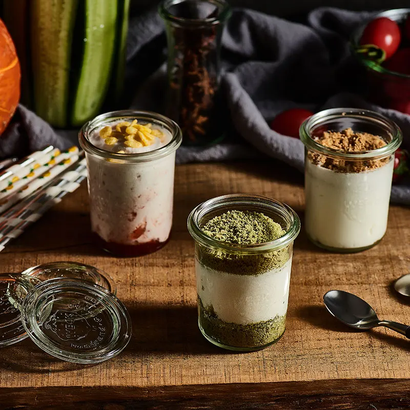  House We Glass Storage Jar Sed Container for Preserving Derts And Juices European Sle Kitchen Storage Cylinder