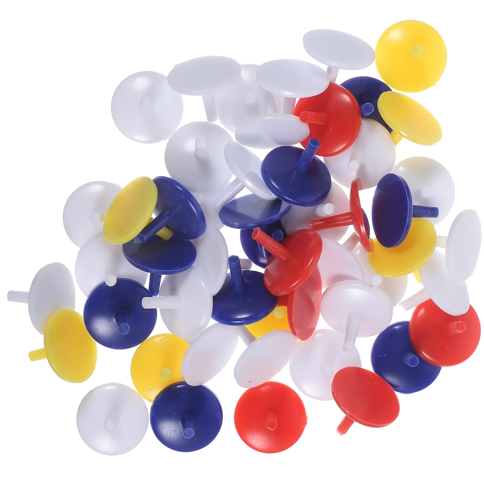 

50 шт., Круглые разноцветные многоразовые маркеры