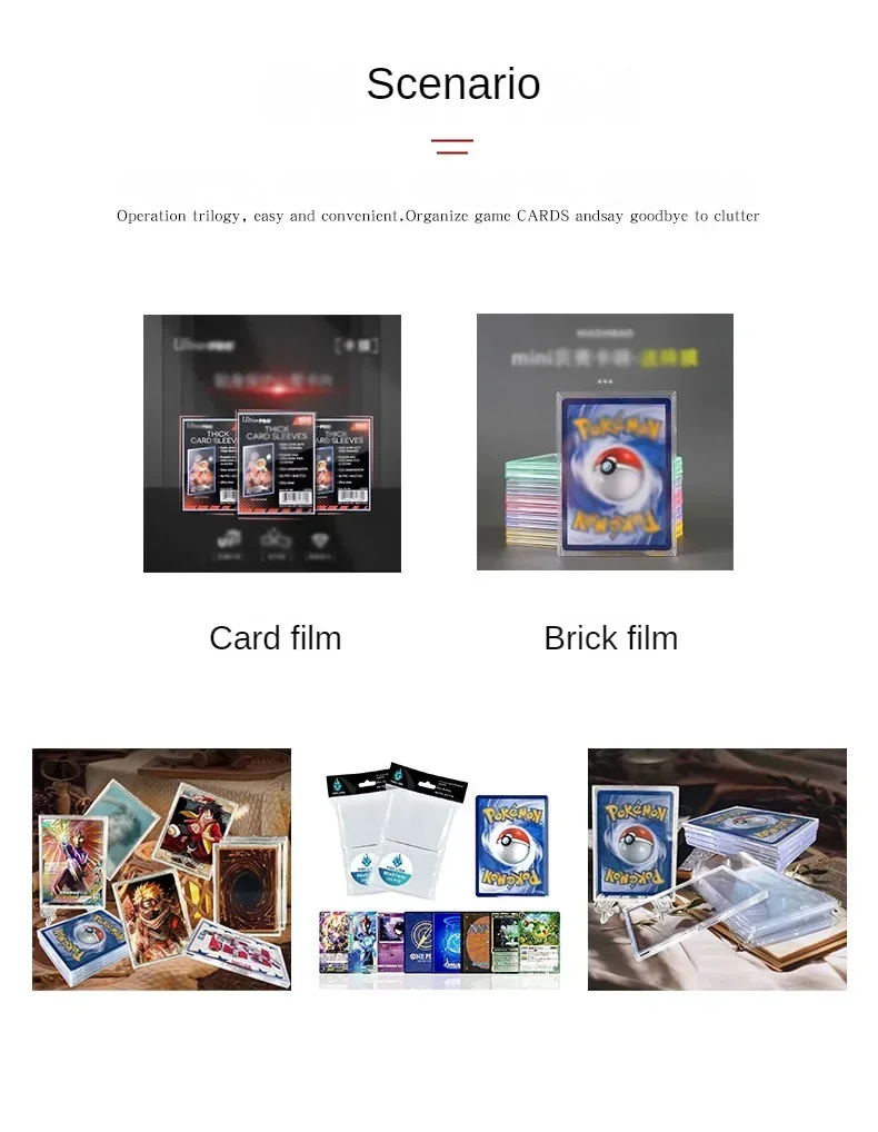 Trading Card Storage Box Pu Leather Magnetic Deck Case_voghion.com