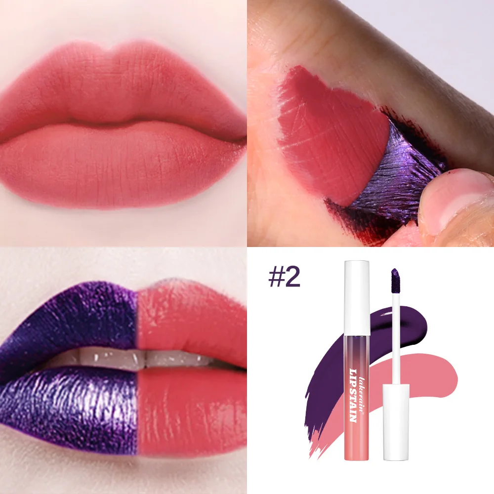 Peel Off Lip Gloss Peel Lipstick Set Lasting Waterproof No Fading Lip Gloss Transfer Resistant Natural Lip Tint Makeup Cosmetics 2