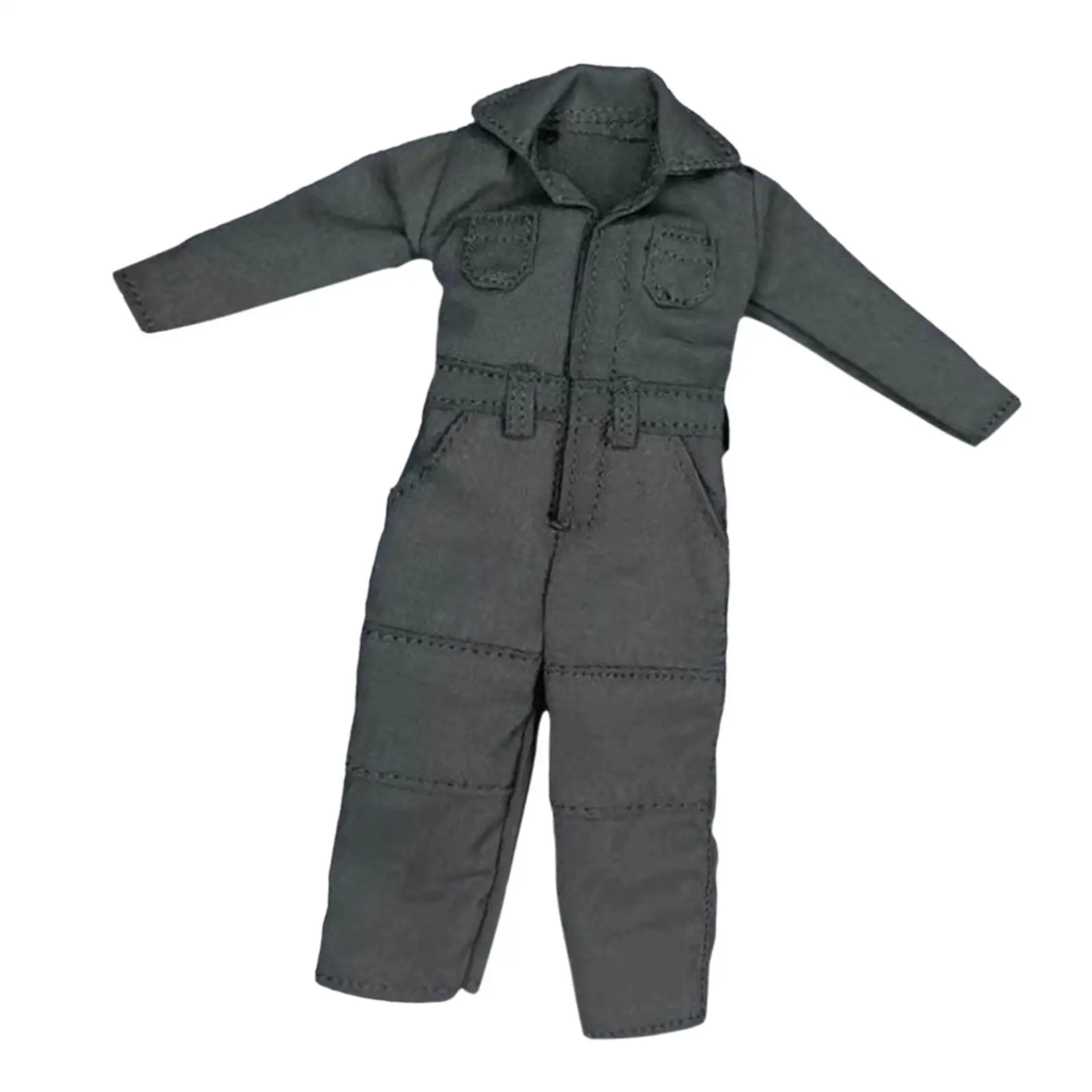 1/12 Scale Jumpsuit Miniature Character Clothing Action Figures Coveralls