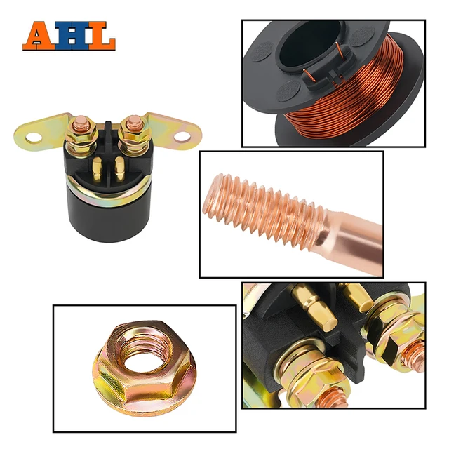 Relais Solénoïde De Démarreur De Moto, 1/2 Pièces, Pour