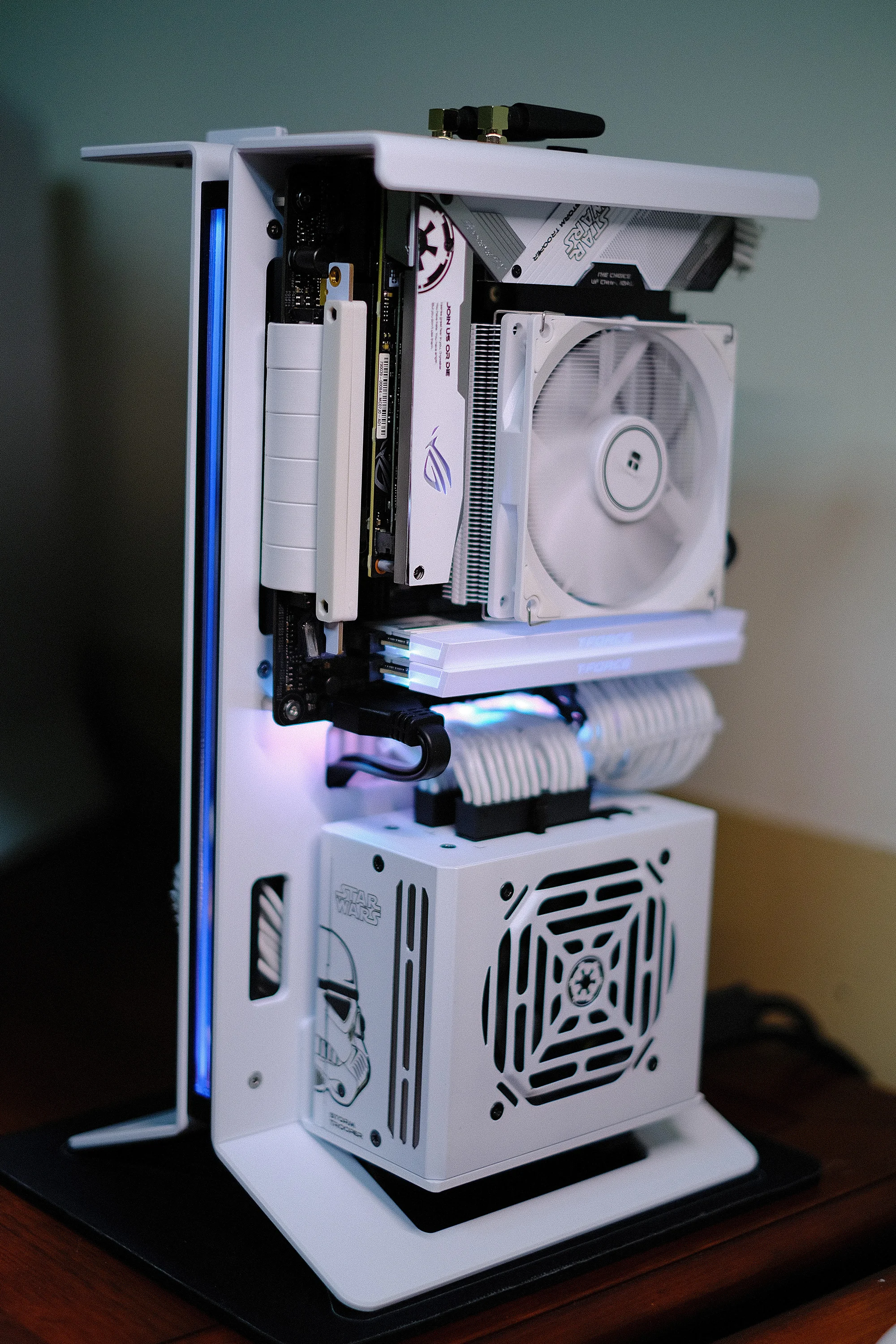 XTIA XPROTO-N V2 오픈형 미니 ITX 케이스 4mm 알루미늄 SFF 프레임 SFX SFX-L PSU 330mm GPU 지원 DIY 게이밍 PC 섀시