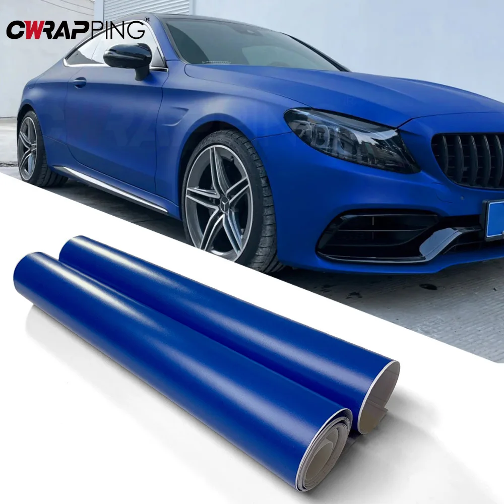 Matte Color Vinyl Car Wrap Film Foil Stickers Universal Self-adhesion Waterproof Protection Film for Car Motorcycle Accessories 1