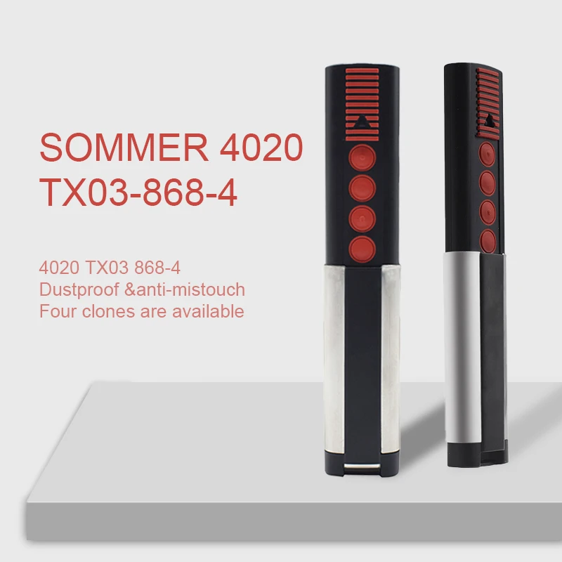 

SOMMER Garage Door Remote Control 868MHz Rolling Code SOMMER 4020 TX03-868-4 4026 TX03-868-2 Gate Opener