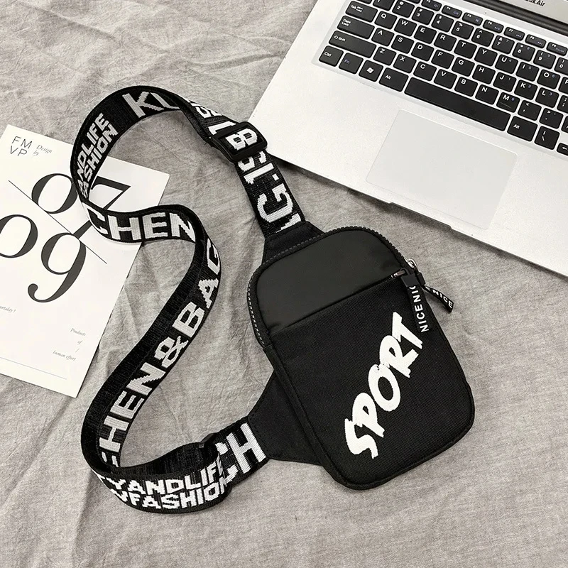 Shoulder Bag Men's Shoulder Bag INS Trend Waterproof Small Backpack Mobile Phone Messenger Bag Square Crossbody Bags