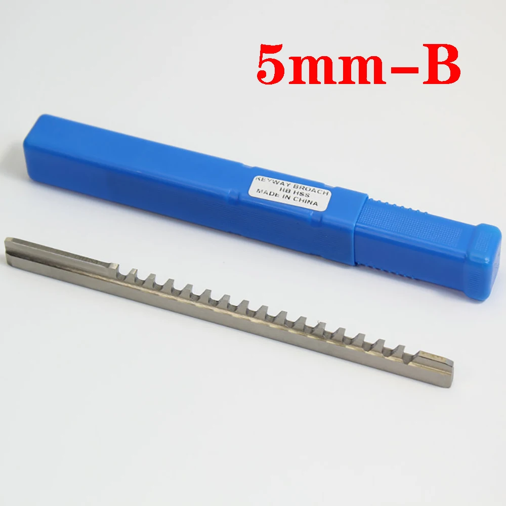 High Speed Steel Cutting Tool CNC Machine Push-Type Keyway Broach Metric Sized Shim 5mm B1 keyway broach tools
