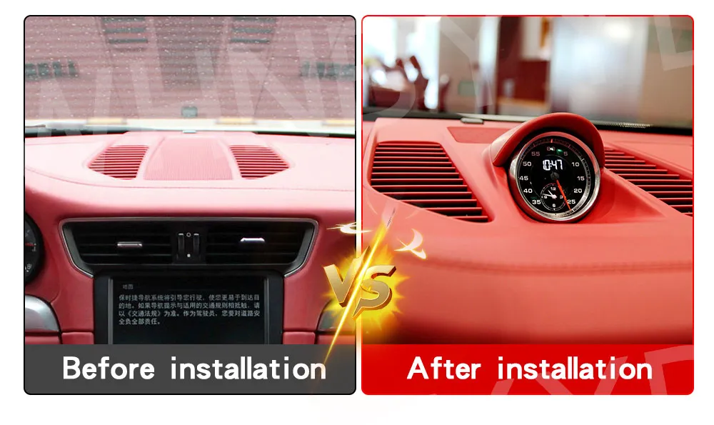 Car Stopwatch For Porsche 911 991 13-2019 Sport Chrono Clock instrument panel Da